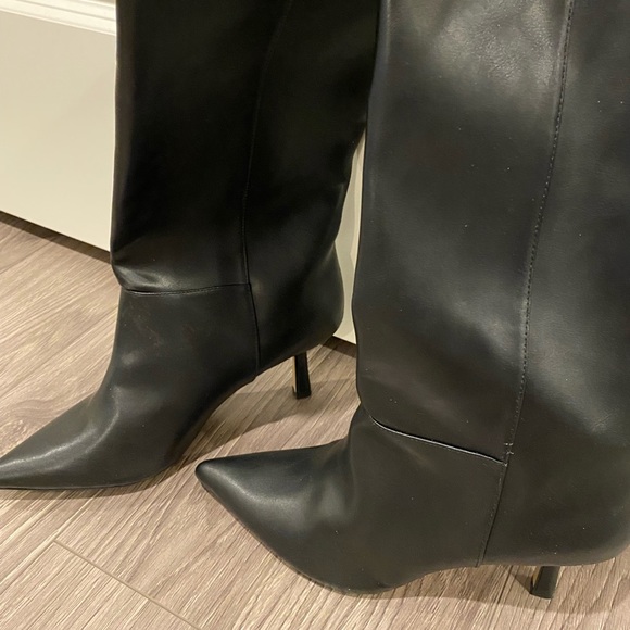 H&M leather black boots 38 - Picture 5 of 10